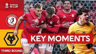 Bristol City v Wolverhampton Wanderers | Key Moments | Third Round | Emirates FA Cup 2024-25