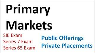 Series 7 Exam Prep Initial Public Offerings (IPOs) '33 Prospectus Act.  SIE Exam and Series 6 too.