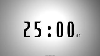 25 minutes COUNTDOWN TIMER with voice announcement every minute