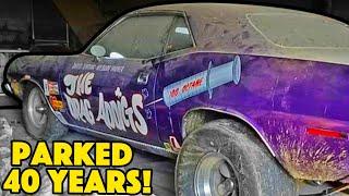 HEMI 'Cuda Drag Car with 149 miles REVIVED After 40 Years