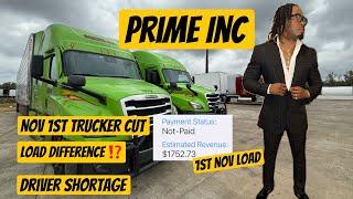 Breaking News‼️ Nov 1st Trucker Shortage⁉️Prime Inc Loads‼️Prime Offers Load To Shorten HomeTime +