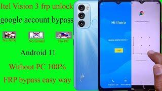 Itel Vision 3 FRP Bypass, Itel S661LP Google Account Bypass, Vision 3 hard reset Screen Lock Remove