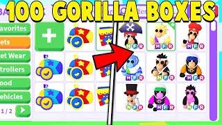 Opening 100 PREMIUM GORILLA BOXES in Adopt Me!