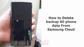 Samsung Galaxy S10 : How to Delete backup All phone data From Samsung Cloud