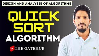 Quick Sort Algorithm | Divide and Conquer | GATECSE | DAA