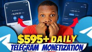 How To Turn On Telegram Monetization From Day 1 | Earn $595/Day | Make money online 2024