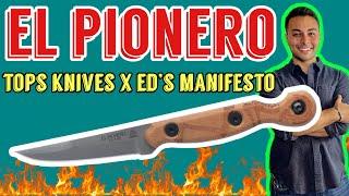 El Pionero TOPS Knives x Eds Manifesto Collaboration | EDC Self defense? Sneak Reaper Steak Knife