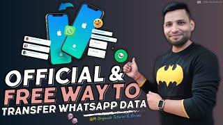 How to Transfer Whatsapp from old iPhone to new iphone without resetting iphone for free (2024)