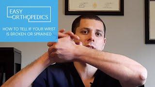 How to tell if your wrist is broken or sprained