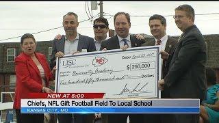 Chiefs, NFL gift football field to University Academy