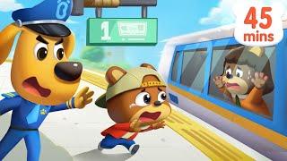 Safe Travels on Trains| Safety Cartoon | Police Cartoon| Kids Cartoon | Sheriff Labrador | BabyBus