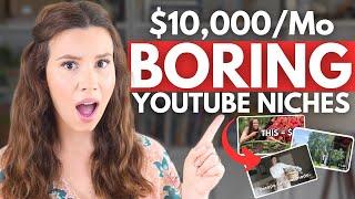 9 Boring YouTube Channel Ideas Making $10K/Month (without even trying)