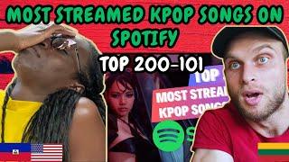 REACTION TO [TOP 200-101] MOST STREAMED KPOP SONGS ON SPOTIFY OF ALL TIME | SEPTEMBER 2024