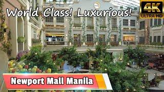 Newport World Resorts - Newport Mall Pasay Metro Manila | Walking tour [4k]