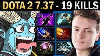 Queen of Pain Gameplay Miracle with Dagon and 19 Kills - Dota 2 7.37