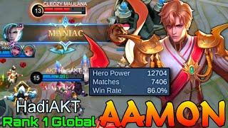 MANIAC Aamon Insane 7,400+ Matches - Top 1 Global Aamon by HadiAKT - Mobile Legends