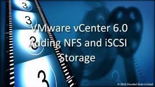 VMware vCenter 6.0 Adding NFS and iSCSI Storage