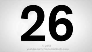 How To Pronounce 26