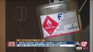 Hazmat team responds to USF research lab