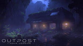 O U T P O S T  (1 HOUR VERSION)  Relaxing Futuristic Ambient with Immersive 3D Rain [4K]