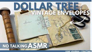 Cozy Fall Craft  Peaceful ASMR: Turning Dollar Tree Finds into Timeless Vintage Envelopes #journal