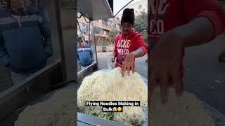 Flying Noodles making|| Indian street food