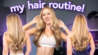 My Long & Healthy Hair Care + Styling Routine!