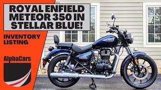 A Detailed Review of this 2022 Royal Enfield Meteor 350 in Stellar Blue!