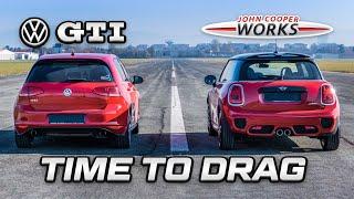 GOLF GTI 7 vs MINI JCW - TIME TO DRAG