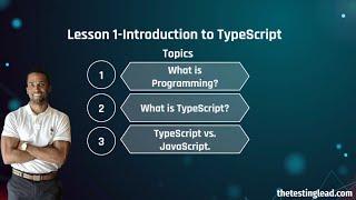 TypeScript Course L1 - Introduction To TypeScript