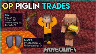 Minecraft, But Piglin Trades Are Op | Minecraft Mods | THE COSMIC BOY