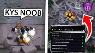 Pretending To Be A NOOB But Then Toggling HACKS! Roblox The Strongest Battlegrounds