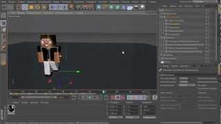 Cinema 4D Minecraft Tutorials - Анимация, ключи и интерполяция