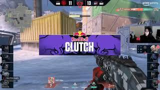 Hiko's 1v3 Matching Winning Clutch ( Kyedae reaction ) | 100T vs Gambit - VALORANT Masters: Berlin