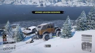 SnowRunner - Hidden Upgrade Location in White Valley, Alaska - Down the road from the Garage