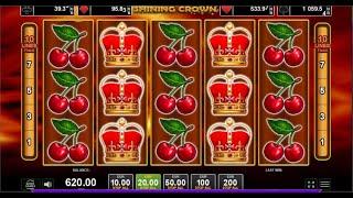 2 Great Sessions Of Shining Crown with 100 EUR Bets