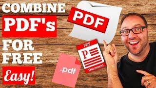 How To Combine PDF Files Into One - FREE