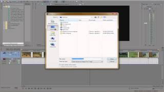 Как убрать чёрный экран в Sony vegas