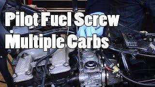 Pilot Air/Fuel Screw Adjustment Explained - Multiple Carbs - Part 2