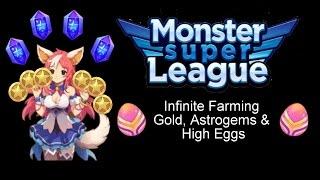 [Monster Super League] Infinite farming gold + astrogems + high eggs