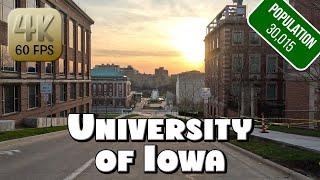 Driving Around the University of Iowa Campus in 4k Video