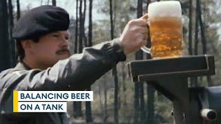 When a German Leopard 2 tank carried a beer without spilling a drop