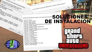 ▷ SOLUCIONAR ERRORES Y CRASH DE  INSTALACIÓN DE GTA:UNDERGROUND  Y UG:MP◁