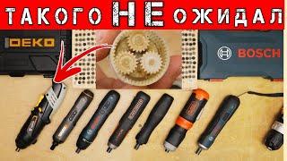 DEKO из ГОВНА и ПАЛОК или ЛУЧШАЯ Аккумуляторная Отвертка. Bosch Go2 WORX Xiaomi WIHA Black&Decker