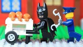 [Brick Creation #4] Lego Batman Building Police vs Roast Chicken