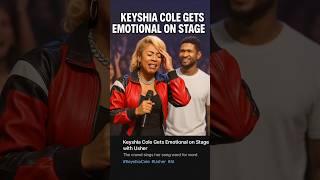 Keyshia Cole Breaks Down as Usher Comforts Her on Stage