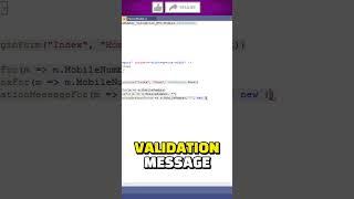 Client Side Mobile Number Validation using Data Annotations in ASP.Net MVC