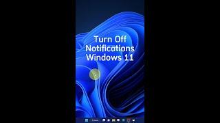 How to Turn Off Notifications in Windows 11