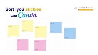 Sort your sticky notes with Canva| Canva new Features