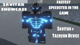 SAVITAR SHOWCASE! THE FASTEST SPEEDSTER! SAVITAR WITH TACHYON DEVICE (The Flash: Project Speedforce)